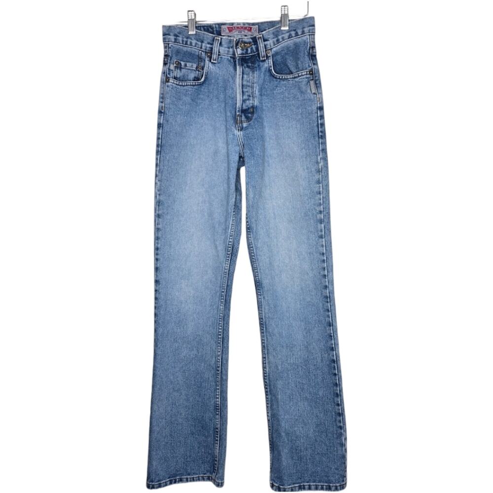 Silver Jeans Frisco High Rise Straight Leg Button Fly Jeans Size 26‎